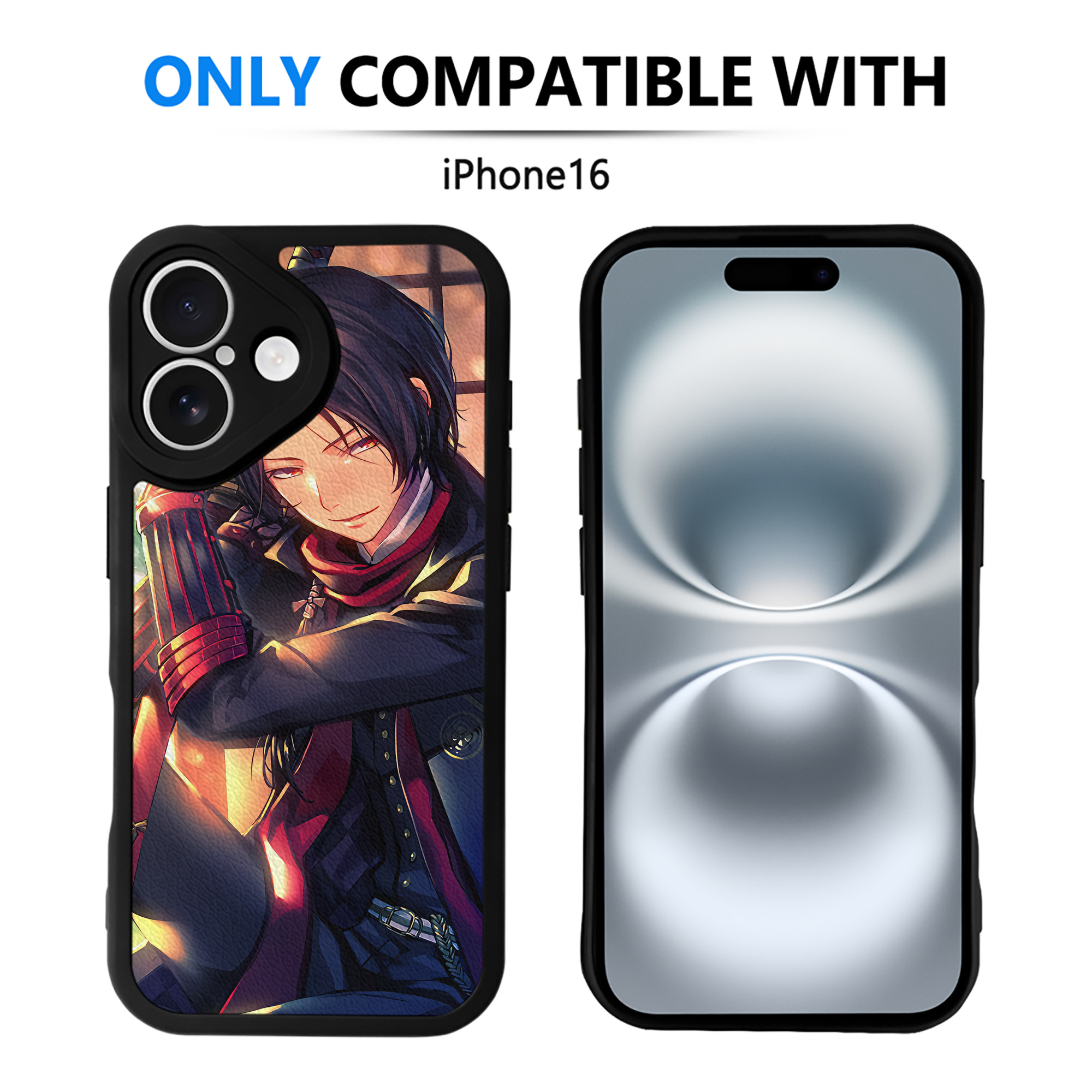 （画像用） 刀剣乱舞 Touken Ranbu 【iPhone 16シリーズ対応】シリコンスマホケース（レザー調） 材質：シリコン